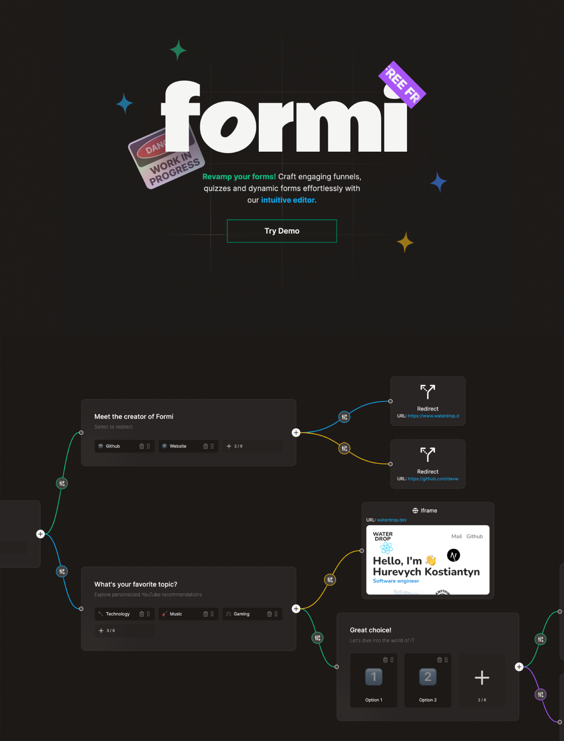 preview of Formi app